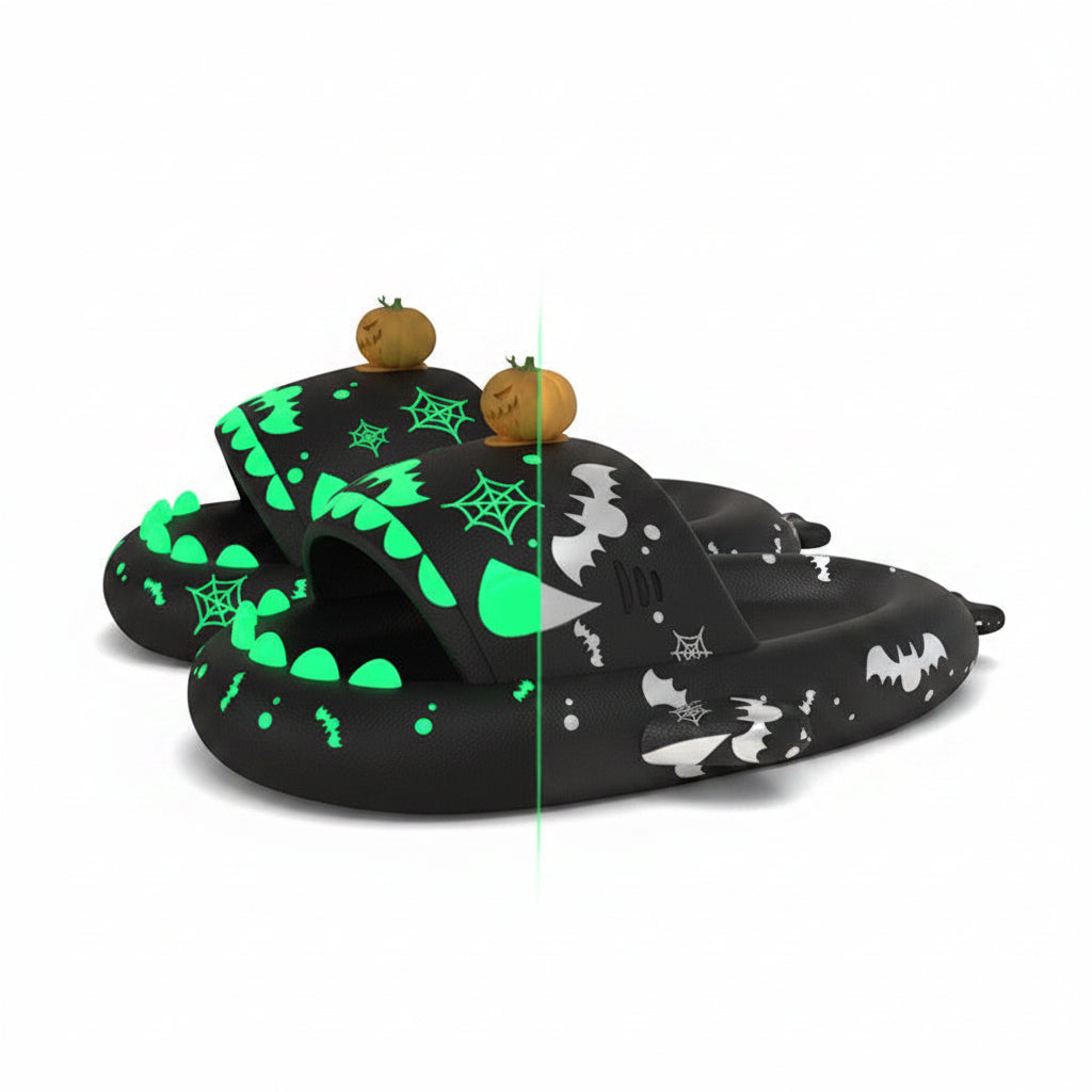 Luminous Shark Slippers for Couples - Non-slip Home Shoes