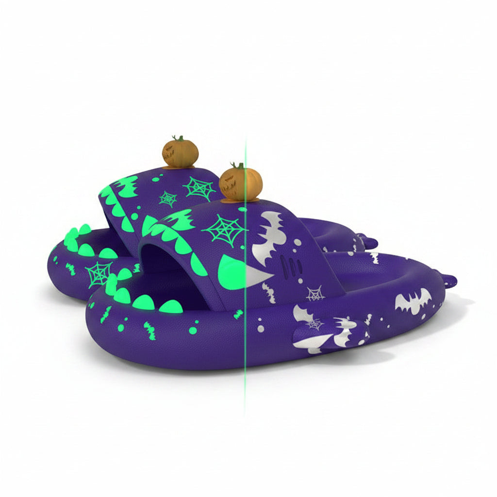 Luminous Shark Slippers for Couples - Non-slip Home Shoes
