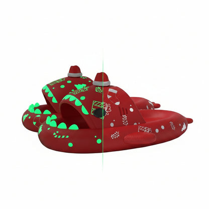 Luminous Shark Slippers for Couples - Non-slip Home Shoes