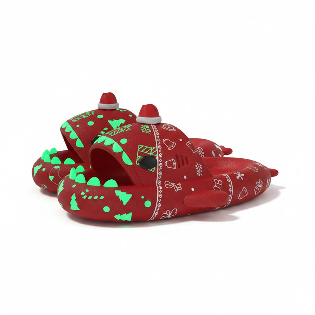 Luminous Shark Slippers for Couples - Non-slip Home Shoes