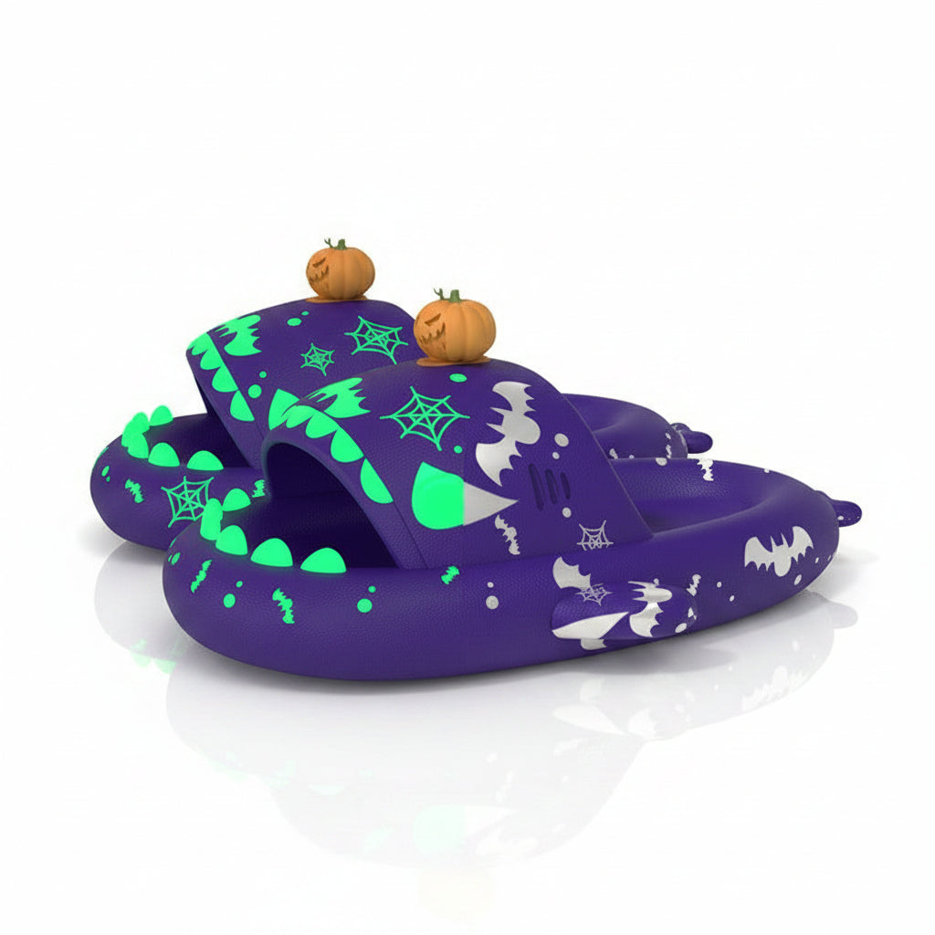 Luminous Shark Slippers for Couples - Non-slip Home Shoes
