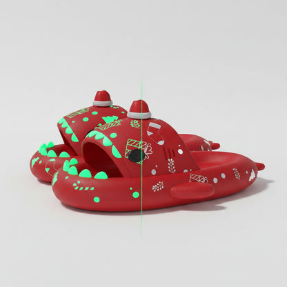 Luminous Shark Slippers for Couples - Non-slip Home Shoes
