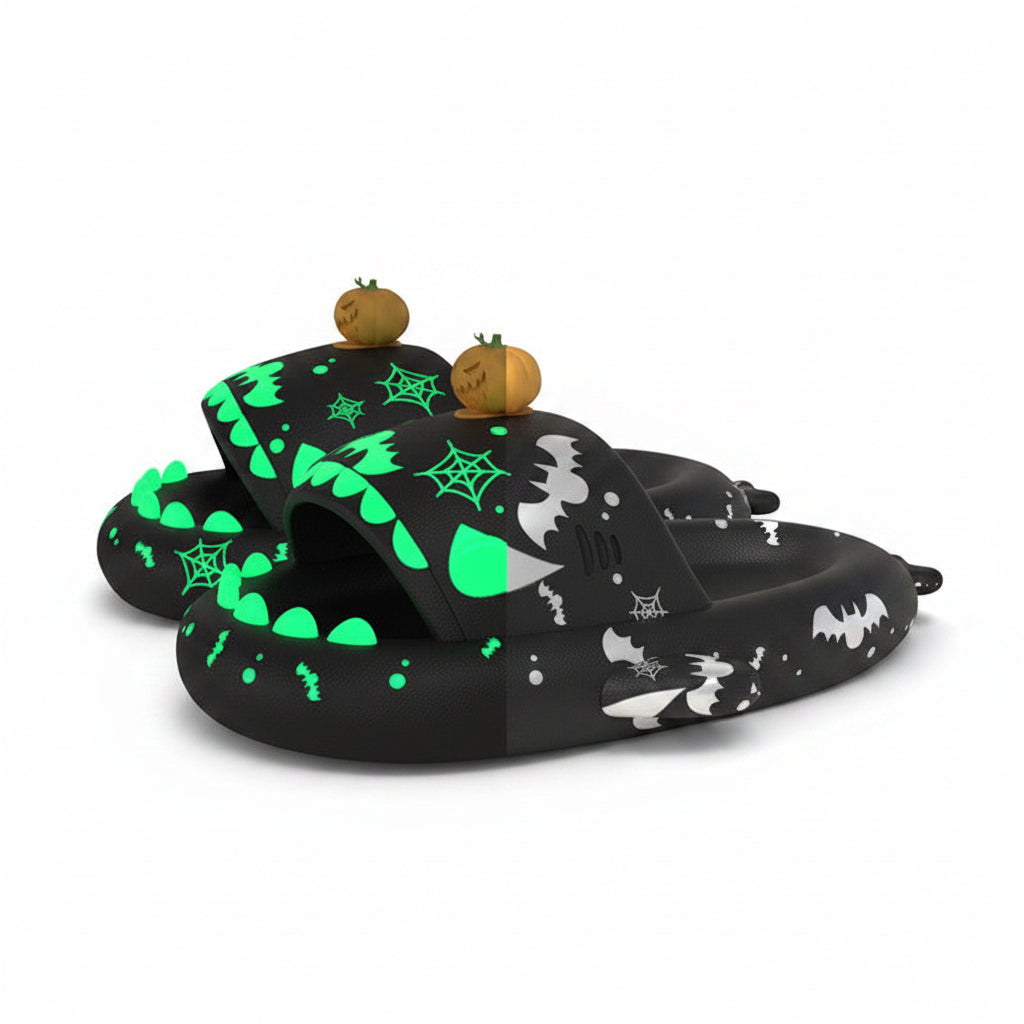 Luminous Shark Slippers for Couples - Non-slip Home Shoes