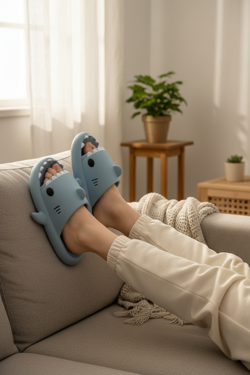 Chinelos tubarão Haze Blue - versão masculina